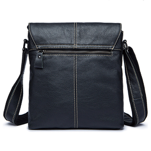 Bolso de Hombro de Negocios al por Mayor, Bolso Bandolera Casual para Hombre, Solapa Vertical, Primera Capa de Cuero Vacuno, Bolso de Mensajero - Product Image 3