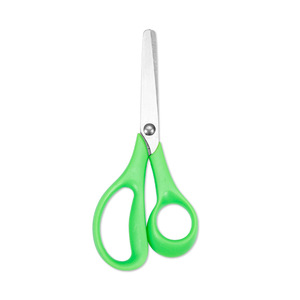 Left Hand Right Hand Student Scissors Stainless Steel Red Green Straight Head Office Paper Craft Cutting Home Use - Product Image 4