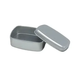 150 ml vuông Refillable Kem container rỗng nhôm Jar xà phòng kẹo kim loại hộp thiếc lon xách tay Mỹ phẩm pomade hộp AJ-74S