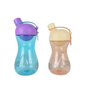 Nouvelle Arrivée : Gourde Transparente en Plastique pour Enfants, Bouteille d'Eau Sportive d'Extérieur avec Couvercle et Poignée - Product Image 1