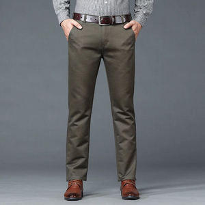 <span class=keywords><strong>Pantaloni</strong></span> Formali da <span class=keywords><strong>Uomo</strong></span> Chic per Primavera e Autunno, Casual da Ufficio, Lussuosi e alla Moda, Vestibilità Regolare, Peso Medio - Product Image 6