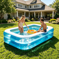 Piscine gonflable rectangulaire Yangchen en PVC épaissi pour adultes, enfants et bébés, idéale pour l'extérieur et la maison, écologique