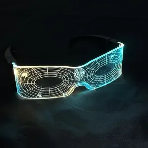 Colorato incandescente Cosplay <span class=keywords><strong>Spider</strong></span> Hero occhiali da sole notte fresco decorazione per gli uomini e le donne decorazioni per le feste - Product Image 4