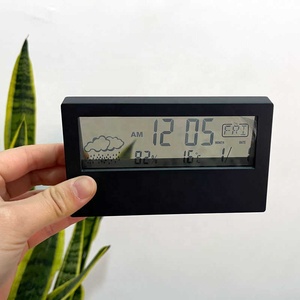 Escritorio de dormitorio multifuncional, mesita de noche silenciosa creativa, reloj <span class=keywords><strong>despertador</strong></span> Digital minimalista de estilo japonés - Product Image 6