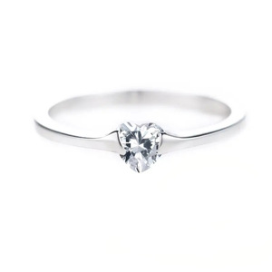 Anello a forma di cuore per donna, gioielli minimalisti alla moda - Product Image 1