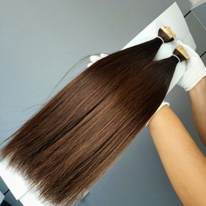 ผมต่อแบบเทปสีน้ำตาล 100% ผมแท้ คุณภาพระดับพรีเมียม เทปติดผมแบบซ่อนเร้น ผมสองชั้น เรียงเกล็ดผมอย่างเป็นระเบียบ - Product Image 2