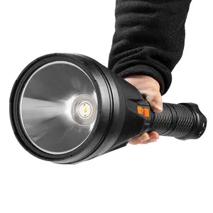 Newest Waterproof Super Bright Tricolor Lampshade USB Rechargeable Searchlight Long Range Powerful Big P50 Flashlight 90000