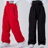 2025 nouveaux hommes femmes Sports de plein air ski pantalon coupe-vent imperméable hiver Ski snowboard pantalon chaud lâche neige sac