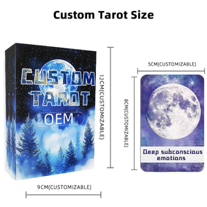 Fabbrica sorgente Custom luna mistero tarocchi produttore di stampa personalizzata 72 pezzi gioco di carte con materiale cartaceo - Product Image 2