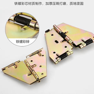 Large Dining <b>Table</b> Hinge Round Iron Flip Hinge with Spring and Cross Folding Butterfly Design - Product Image 3