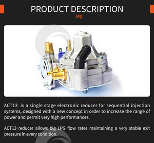 Vaporizador de Autogás de Alta Potencia At13 Cng/lpg de 2 Etapas, Regulador de Presión de Gas Secuencial, Reductor de Combustible para Automóviles - Product Image 6