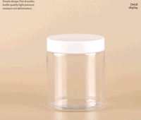 Bocaux en plastique à col large de 68 mm, hermétiques, de 50 g à 250 g, pour appâts de pêche, fleurs séchées, noix, stockage alimentaire