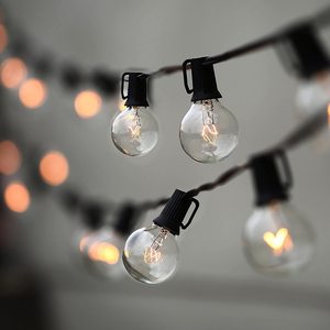 <span class=keywords><strong>Amazon</strong></span> venta <span class=keywords><strong>impermeable</strong></span> al aire libre patio de luces 25ft 12 Led G40 bombillas de luces de jardín - Product Image 1