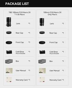 Objectif macro fixe inclinable et décalable TTArtisan 100 mm F2.8 à grande ouverture plein format pour appareil photo hybride EOS-RF compatible avec - Product Image 6