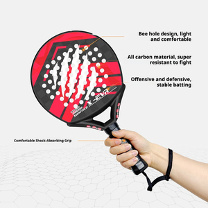 Raqueta <span class=keywords><strong>de</strong></span> Pádel <span class=keywords><strong>de</strong></span> Fibra <span class=keywords><strong>de</strong></span> Carbono 18K, Forma <span class=keywords><strong>de</strong></span> Diamante/Redonda/Lágrima, Grafito, Pala <span class=keywords><strong>de</strong></span> Pádel Profesional <span class=keywords><strong>de</strong></span> Alto Rendimiento, OEM, Personalizada, Venta al Por Mayor - Product Image 6