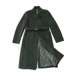 Veste longue en polaire de laine coupe-vent DFLC01 pour la chasse, chaude pour l'hiver, avec doublure, couleur marine, vert, sur mesure, uniforme de chasse - Product Image 4