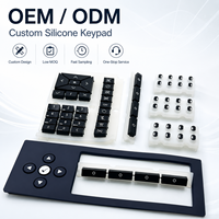Teclado de Silicona Personalizado OEM con Leyendas Impresas y Diseño de Botones Precisos para Equipos de Paneles de Control Industrial