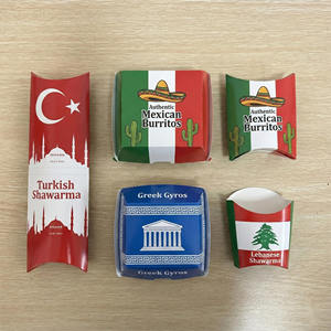 Boîte à emporter pour hamburger, petit shawarma, boîte à emporter pour nourriture de rue, boîte à emporter pour <span class=keywords><strong>kebab</strong></span>, shawarma, boîte à emporter pour nourriture de rue - Product Image 4