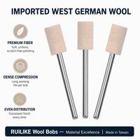 Großhandel Wollpolierköpfe mit 3mm Schaftanschluss für professionelle Rotationswerkzeug-Sets