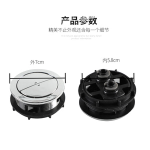 Toilet Tank <b>Button</b> Abs Material Dual Flush Minimalist Design Easy Installation - Product Image 5