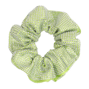 Banda elástica para el cabello Sparkle Diamond Scrunchies Venta al por mayor de lujo Hair Circles Tie Bling Rhinestone Hair Scrunchies - Product Image 6