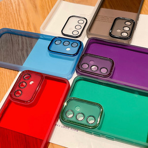 Caméra Protecteur Transparent Mat Antichoc Pare-chocs Téléphone étui pour samsung S25 S24 S23 Ultra Plus A16 A54 A34 A13 A23 A53 <span class=keywords><strong>A52</strong></span> - Product Image 2