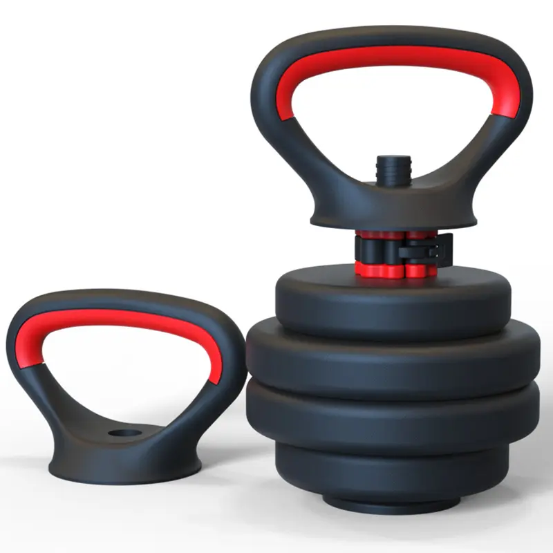 Kettlebell maniglia peso regolabile Kettlebell base cambio manubri Kettlebell dado snap per sollevare il bollitore 20KG-50KG