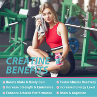 Gummies de créatine végétaliennes entièrement naturelles, certifiées Halal, avec un fort soutien de la marque, compléments de créatine pour les sportifs végétaliens