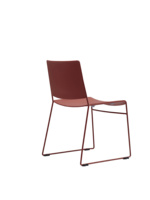 Chaise d'étudiant connectable Linkable Chaise empilable sans bras en plastique à cadre métallique Chaise de formation en mobilier scolaire