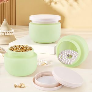 Crema Desmaquillante Facial Amarillo Verde 100/200, Cuidado de la Piel con Acabado Mate, Envase Cosmético con Tapa de Aluminio Sellada de Boca Ancha y Tacto Suave - Product Image 5