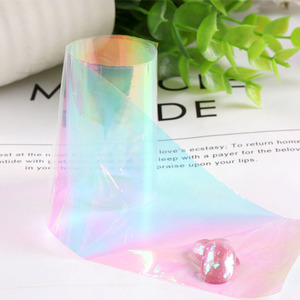 Tszs 5*20cm móng tay mirrorthe Aurora màu men Giấy Nhiều Màu Ice Cube Nail Art sticker tự làm kính giấy nail foil Stickers - Product Image 2