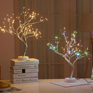 108 Đèn <span class=keywords><strong>Led</strong></span> Dây Đèn Cây Giáng Sinh Lấp Lánh Cảm Ứng Đèn Bàn Usb Rgb Trang Trí Nhà Cửa Đèn Ngủ Cây - Product Image 5
