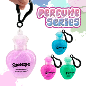 TPR Pull Crystal Sparkle Water Beads Fill Stretch Perfume Bottle Shape Creative Keychain Pendant Decoration Accessories - Product Image 4