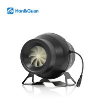 Ventilateur turbo en ligne 100 mm à faible bruit et haute performance, large plage de tension pour machines de surpression d'air, ventilation et projets CVC en espaces restreints