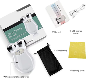 Kit d'appareil facial à micro-courant portable, étanche, pour sculpter le visage, raffermir la peau, lifter le contour, appliquer la crème de soin - Product Image 6