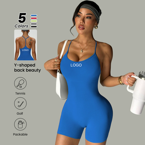Body sexy en spandex à dos ajouré pour femme, rembourré push-up, <span class=keywords><strong>justaucorps</strong></span> de yoga, combinaison de sport, collant de danse pour la <span class=keywords><strong>gym</strong></span> et l'entraînement - Product Image 1