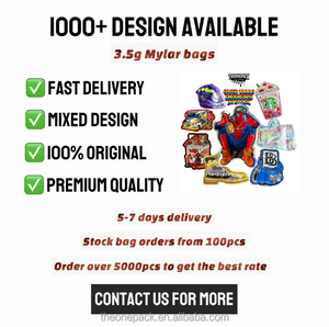 Sachets Mylar Cali Packs 8th Plug, imprimés sur mesure, en forme découpée, 3.5g 28g, anti-odeur, avec boîtes, en stock - Product Image 6