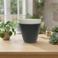 Jardinière ronde en plastique épaissie classique vintage Meubles de jardin Cuisine de mariage Pots de plantation déco Applications à la maison