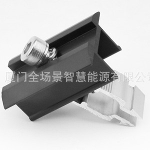 Abrazadera de Fijación para Soporte de Montaje Solar Fotovoltaico, Aleación de Aluminio con Tratamiento de Superficie Anodizado - Product Image 3