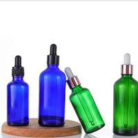 Flacons compte-gouttes en verre transparent de luxe de 10ml pour huiles essentielles flacon en verre transparent de luxe de 10ml sérigraphie 100pcs
