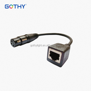 Câble adaptateur XLR RJ45 XLR <span class=keywords><strong>3</strong></span> <span class=keywords><strong>broches</strong></span> femelle vers RJ45 femelle convertisseur <span class=keywords><strong>DMX</strong></span> 29cm métal et plastique - Product Image 5