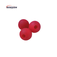 Billes personnalisées en caoutchouc naturel dur avec demi-trou OEM 20MM 25MM 40MM Billes de maillets en silicone pour batteur à tambour