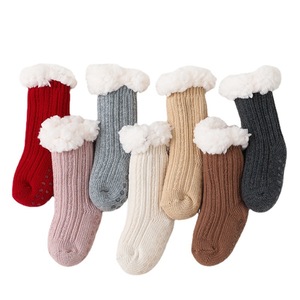 Enfants garçons filles pantoufles chaudes chaussettes mignon Animal doux épaissir hiver thermique polaire floue antidérapant enfants maison chaussettes - Product Image 3