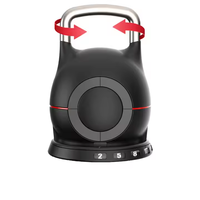 Dinuo - Vente en gros de kettlebell de compétition réglable de 20 kg - 44 lb, poignée antidérapante, base stable pour la maison et la salle de sport commerciale