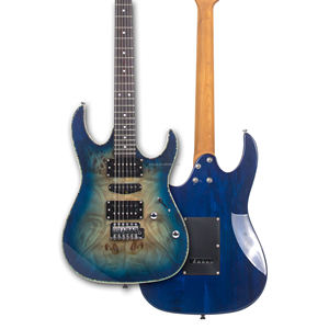 GALYDA GLG-10 Guitarra Eléctrica Sólida de 6 Cuerdas, Cuerpo de Álamo, Mástil de Arce, Diapasón de Palisandro, Configuración de Pastillas H-S-H, Tumor de Árbol - Product Image 2