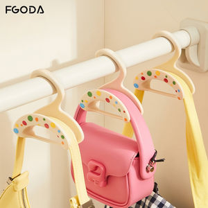 Usine brevetée foulard en soie arc de cravate suspendu sac en plastique sans couture étagère pour garde-robe stockage vague Point sac crochet pour balcon - Product Image 2