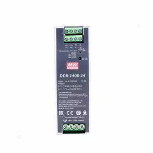 Mean Well DDR 240 24 V 10 A Stromversorgungs-Wechselrichter DC/DC industrielle DIN Schiene DDR-240B-24 24 V