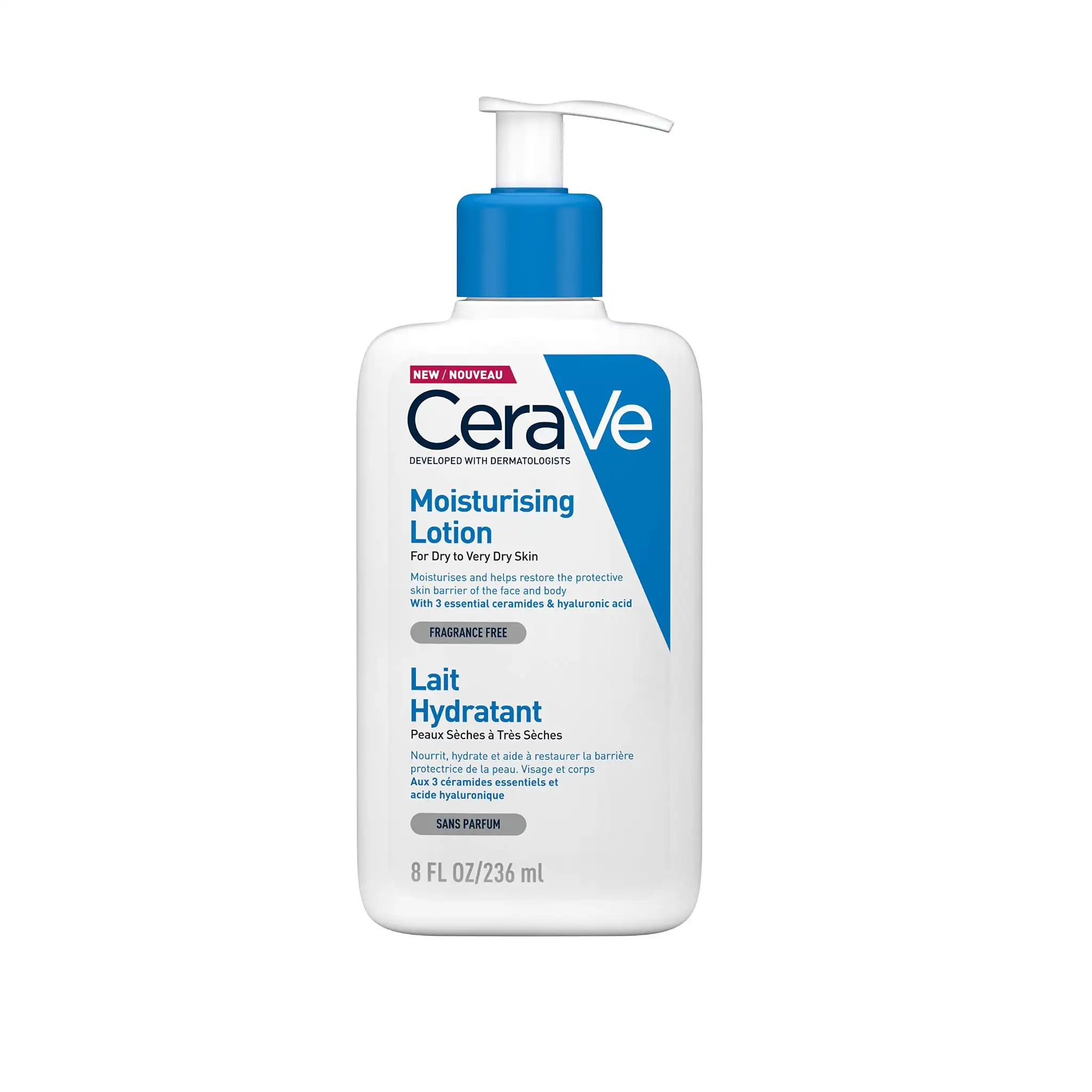 CeraVe Daily moisturizing lotion 236ml face & body lotion for dry skin with hyaluronic acid fragrance free