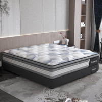 Matelas de lit confortable à ressorts ensachés en mousse à mémoire de forme pour mobilier de maison