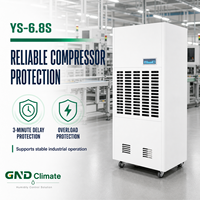 Nouveau déshumidificateur industriel électrique YS-6.8S avec débit d'air de 1800 m³/h et conception mobile pour les zones d'usine et de stockage